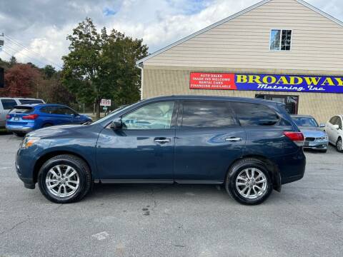2014 Nissan Pathfinder for sale at Broadway Motoring Inc. in Ayer MA
