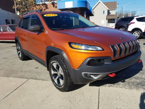 2015 Jeep Cherokee for sale at BELLEFONTAINE MOTOR SALES in Bellefontaine OH