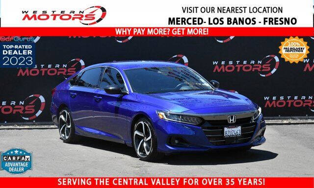 2022 Honda Accord for sale at Western Motors Los Banos in Los Banos CA