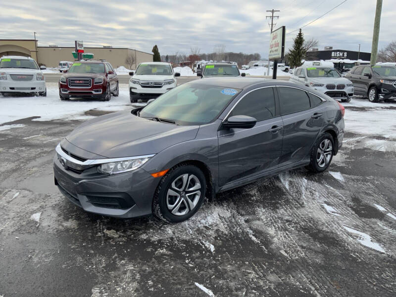 Used 2016 Honda Civic LX with VIN 2HGFC2F58GH571551 for sale in Traverse City, MI