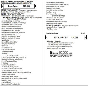 2020 Dodge Grand Caravan SE
