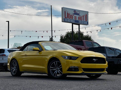 2015 Ford Mustang for sale at Lion's Auto INC in Denver CO