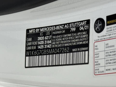 2021 Mercedes-Benz S-Class S 580 4MATIC