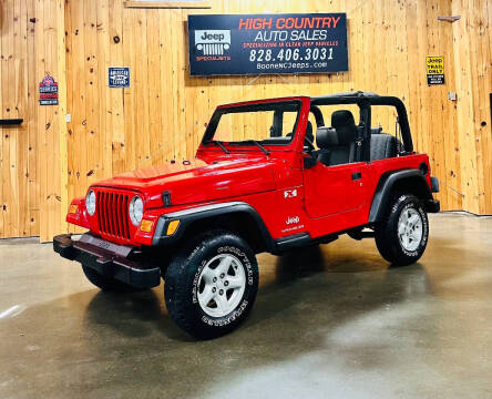 2003 Jeep Wrangler for sale at Boone NC Jeeps-High Country Auto Sales in Boone NC