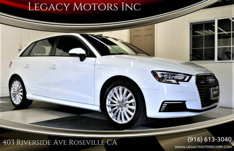 2017 Audi A3 Sportback e-tron for sale at Legacy Motors Inc in Roseville CA