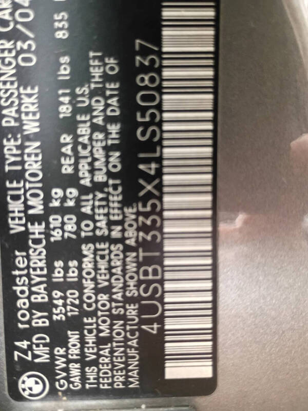 2004 BMW Z4 2.5i