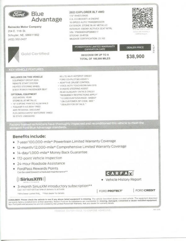 2023 Ford Explorer XLT