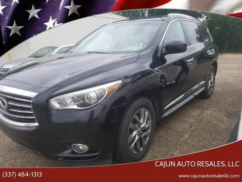 2013 Infiniti JX35 for sale at Cajun Auto Resales, LLC in Lafayette LA