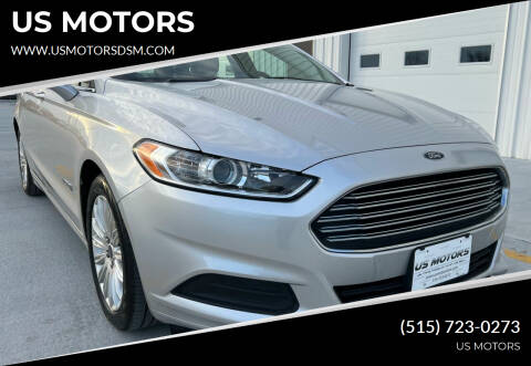 2016 Ford Fusion Hybrid for sale at US MOTORS in Des Moines IA