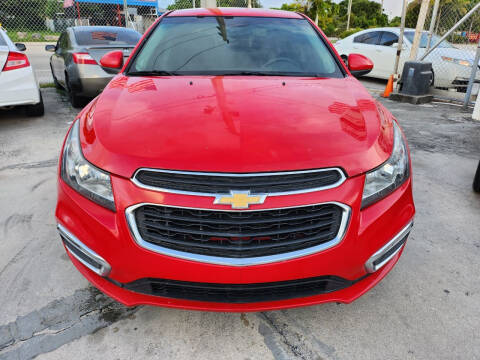 2015 Chevrolet Cruze for sale at 1st Klass Auto Sales in Hollywood FL