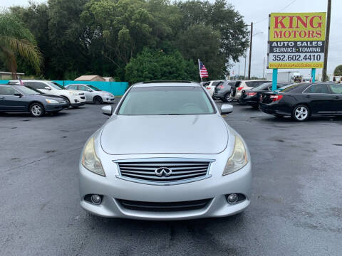 2013 Infiniti G37 Sedan for sale at King Motors Auto Sales LLC in Mount Dora FL