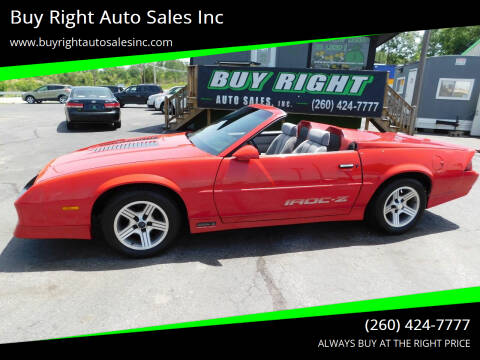 1985 Chevrolet Camaro for sale at Buy Right Auto Sales Inc in Fort Wayne IN