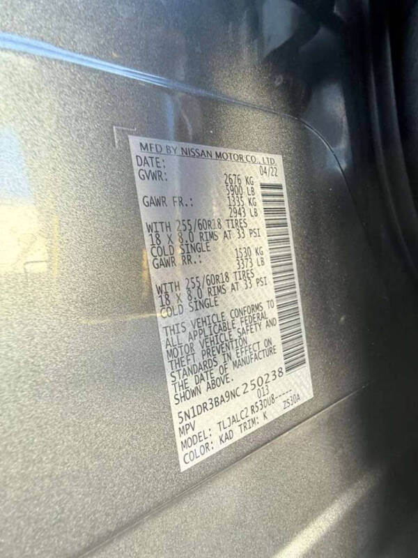 2022 Nissan Pathfinder SV