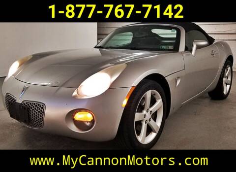 2008 Pontiac Solstice for sale at Cannon Motors in Silverdale PA