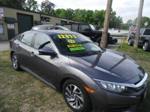 2016 Honda Civic for sale at HOGSTEN AUTO WHOLESALE in Ocala FL