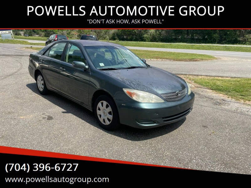 2002 Toyota Camry for sale at POWELLS AUTOMOTIVE GROUP in Gastonia NC