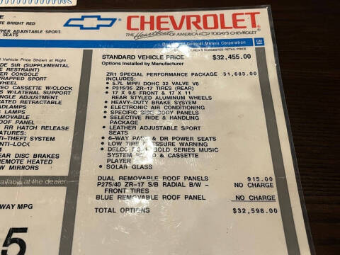 1991 Chevrolet Corvette ZR1