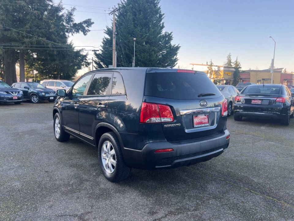 2013 Kia Sorento for sale at PLATINUM AUTO SALES INC in Lacey, WA