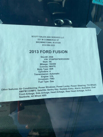 2013 Ford Fusion SE