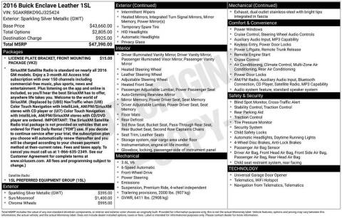 2016 Buick Enclave Leather