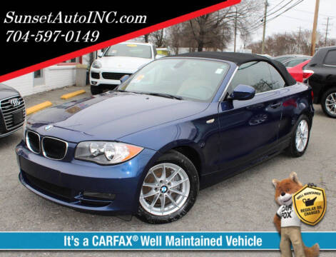 2011 BMW 1 Series for sale at Sunset Auto in Charlotte NC