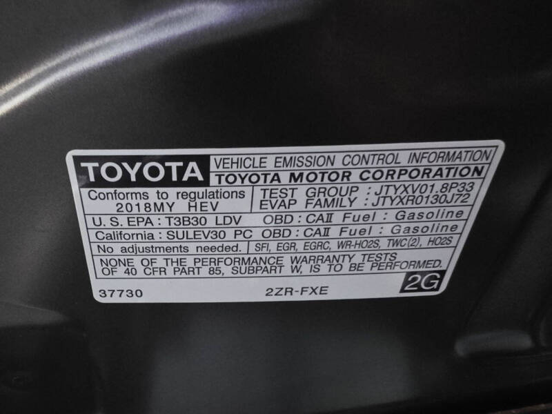 2018 Toyota Prius Two