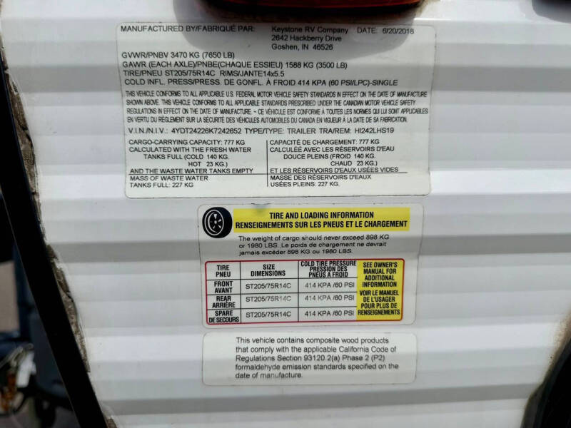 2019 Keystone RV Hideout