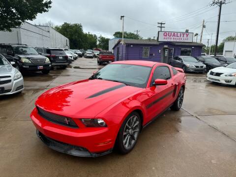 2011 Ford Mustang for sale at Quality Auto Sales LLC in Garland TX