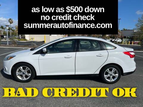 2013 Ford Focus for sale at SUMMER AUTO FINANCE in Costa Mesa CA
