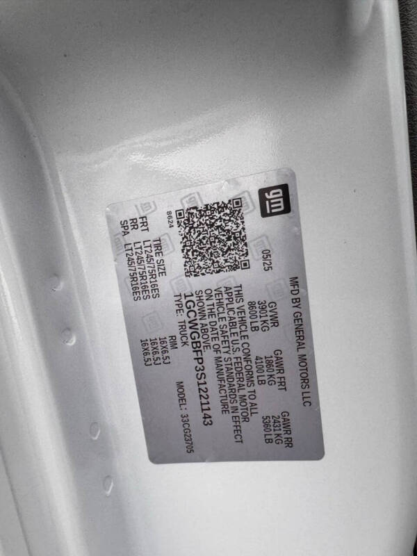 2025 Chevrolet Express 2500