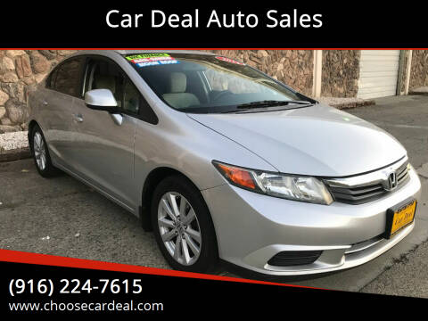 2012 Honda Civic for sale at Car Deal Auto Sales in Sacramento CA