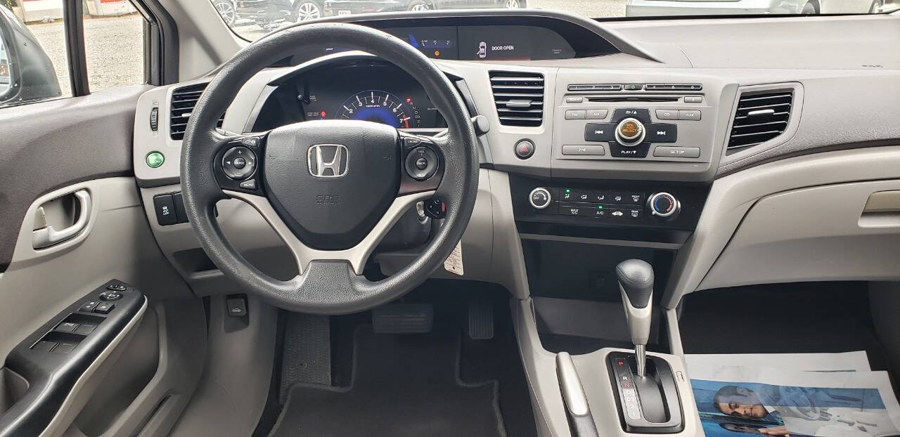 2012 Honda Civic for sale at Hix Motor Co in Jacksonville, NC