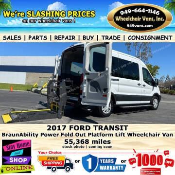 2017 Ford Transit for sale at Wheelchair Vans Inc in Laguna Hills CA