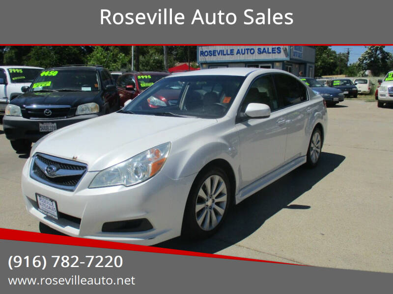 2011 Subaru Legacy for sale at Roseville Auto Sales in Roseville CA