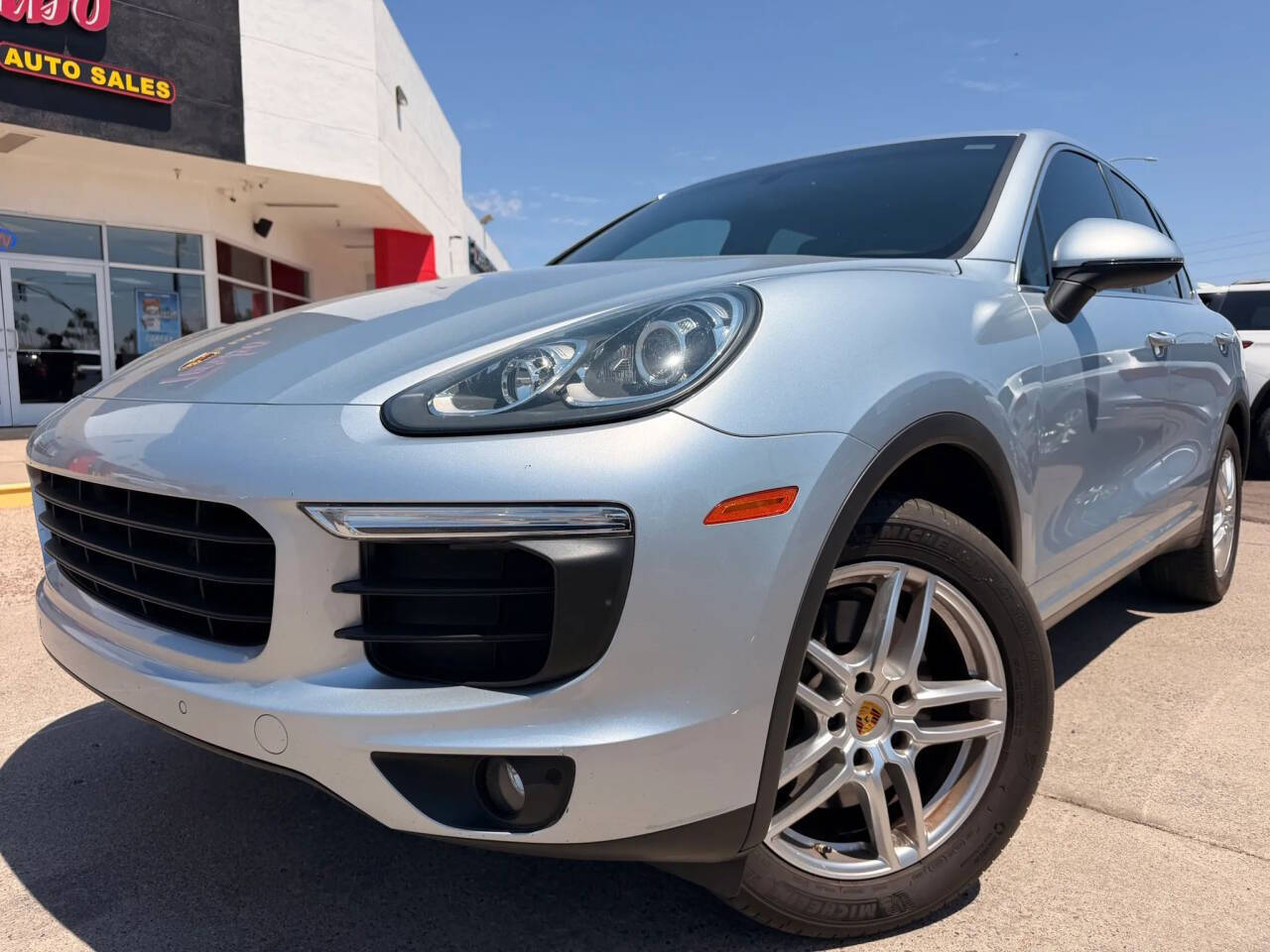 Silver 2016 Porsche Cayenne Base AWD 4dr SUV 1