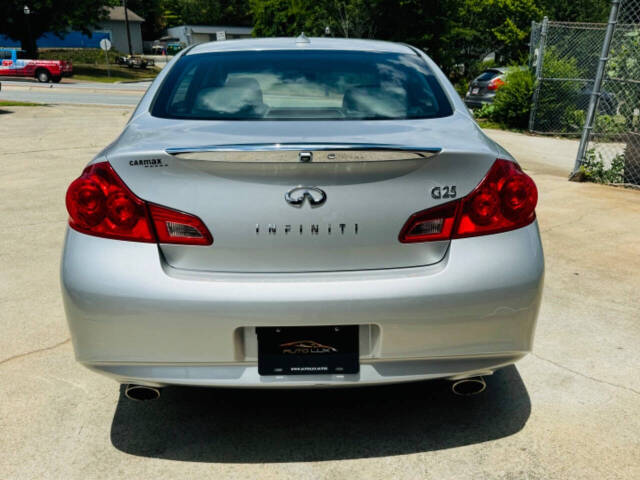 2011 INFINITI G25 Sedan for sale at AUTO LUX INC in Marietta, GA