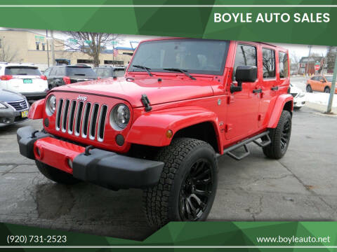 2016 Jeep Wrangler Unlimited for sale at Boyle Auto Sales in Appleton WI