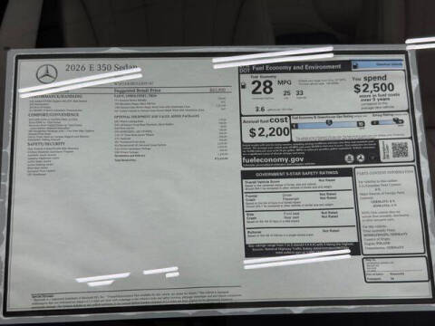 2026 Mercedes-Benz E-Class E 350