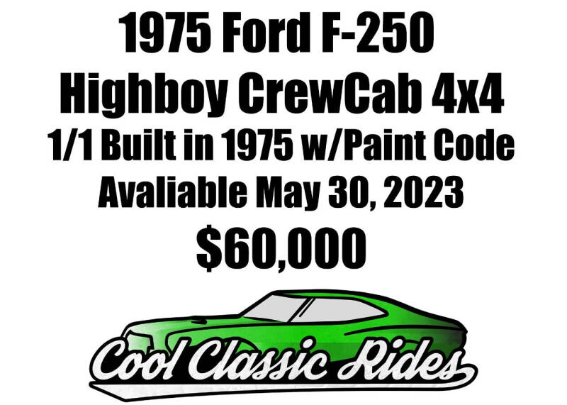 1975 Ford F-250 for sale at Cool Classic Rides in Sherwood OR