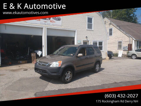 2004 Honda CR-V for sale at E & K Automotive in Derry NH