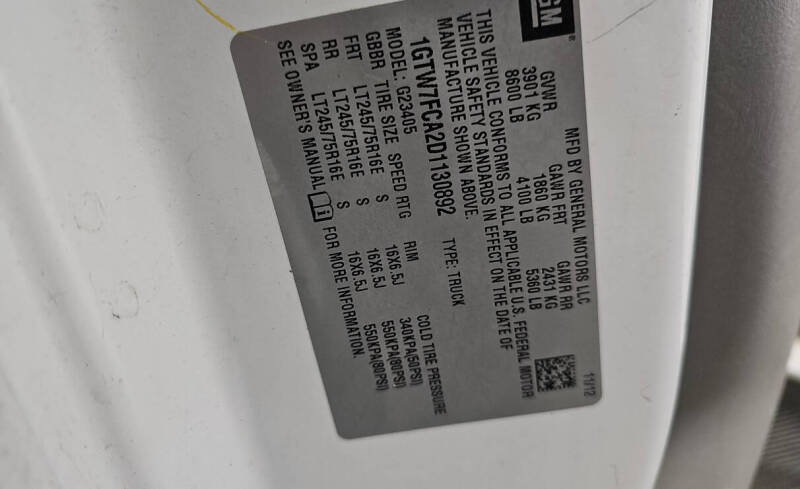 2013 GMC Savana 2500