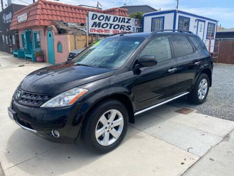 2006 Nissan Murano for sale at DON DIAZ MOTORS in San Diego CA