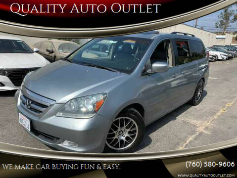 2006 Honda Odyssey for sale at Quality Auto Outlet in Vista CA