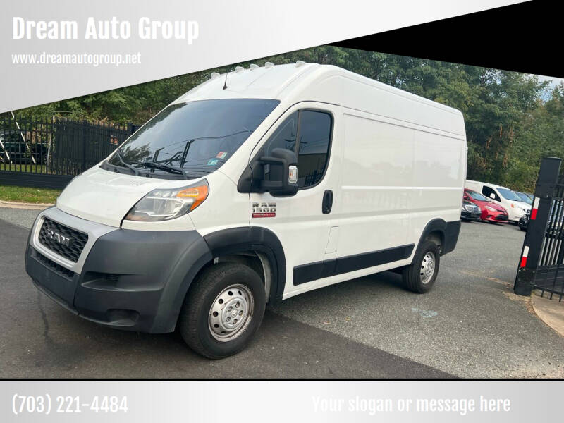2019 RAM ProMaster for sale at Dream Auto Group in Dumfries VA