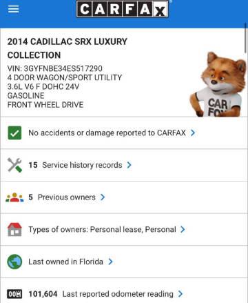 2014 Cadillac SRX Luxury Collection