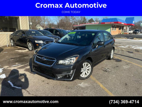 2015 Subaru Impreza for sale at Cromax Automotive in Ann Arbor MI