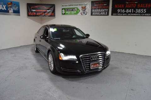 2013 Audi A8 L for sale at Kian Auto Sales in Sacramento CA
