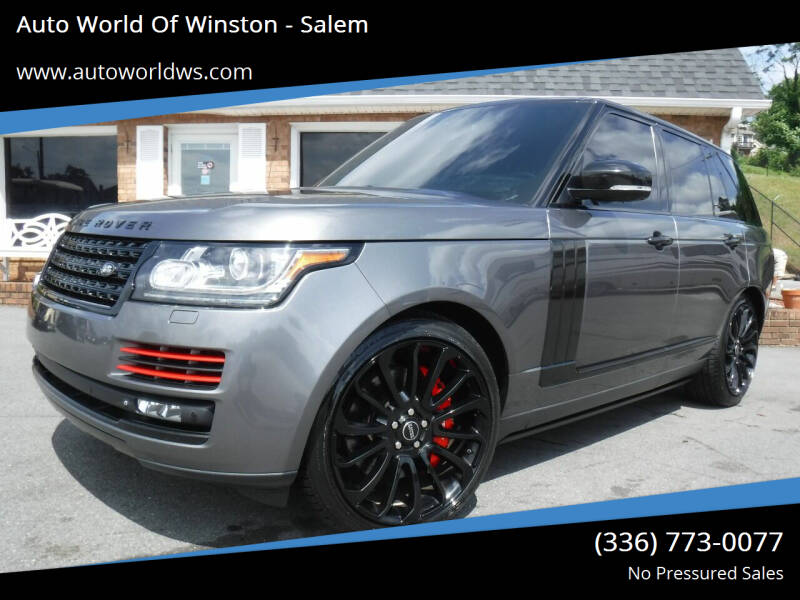 2014 Land Rover Range Rover for sale at Auto World Of Winston - Salem in Winston Salem NC