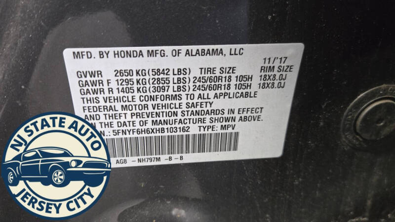 2017 Honda Pilot EX-L w/Honda Sensing