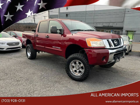 2009 Nissan Titan for sale at All American Imports in Alexandria VA